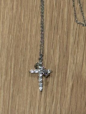 Crown and Cross Pendant Necklace - Women Jewelry